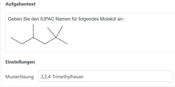 Beispiel IUPAC-Nomenklatur